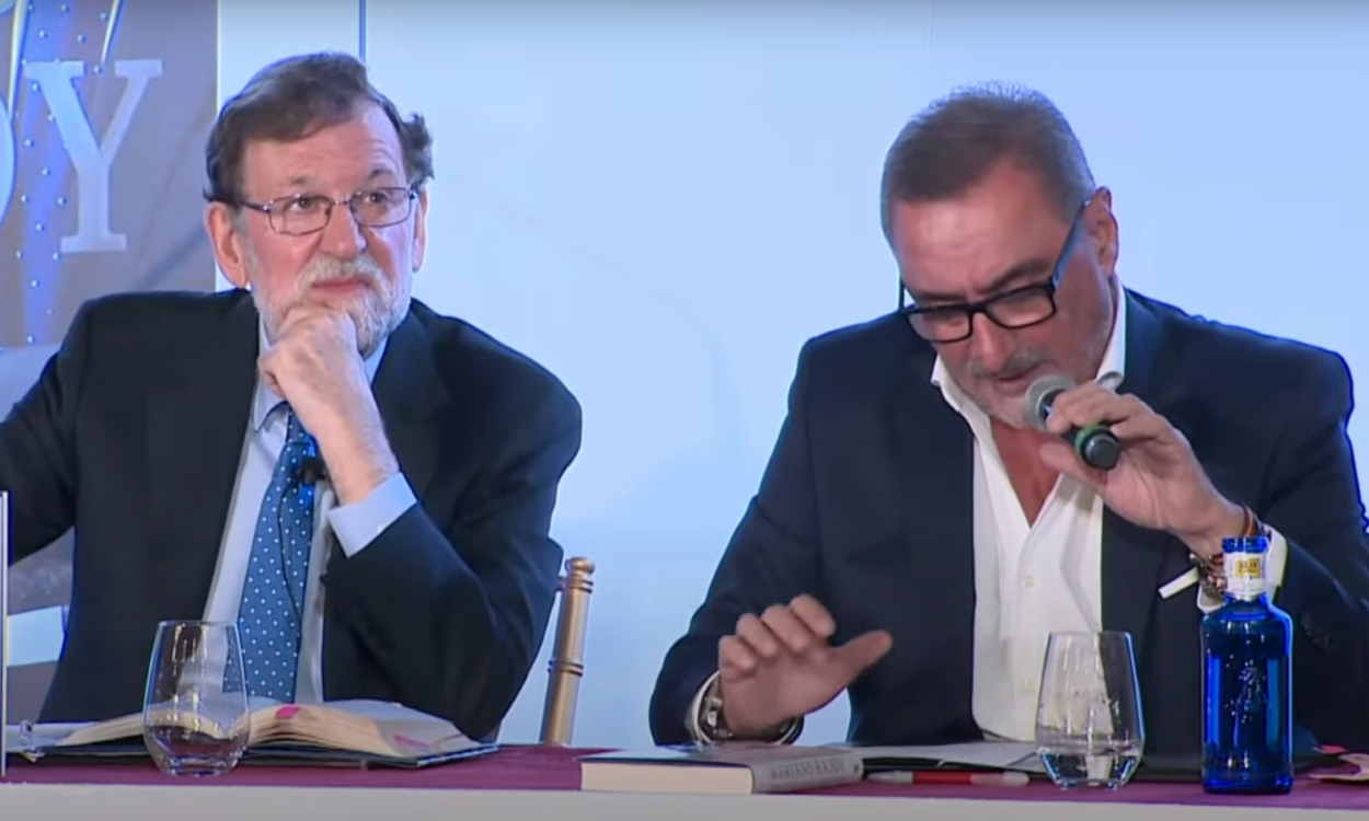 Mariano Rajoy junto a Carlos Herrera