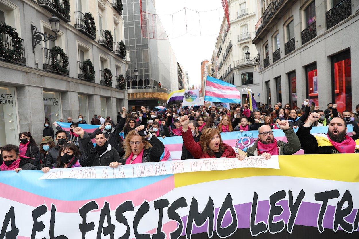 Manifestación para defender los derechos LGTBI. EP