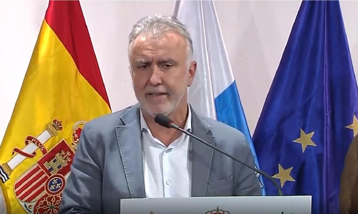 Ángel Víctor Torres, presidente de Canarias, afirma que las ayudas a La Palma están llegando ''más rápido'' que en otras catástrofes. EP