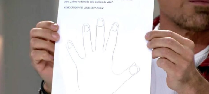 El dibujo realizado por Sonsoles Ónega en Ya es mediodía El dibujo realizado por Sonsoles Ónega en Ya es mediodía