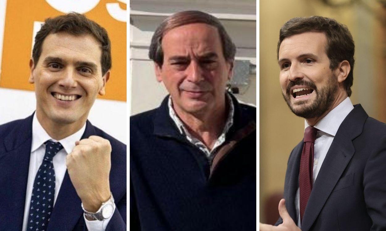 Albert Rivera, Isaias Lafuente y Pablo Casado