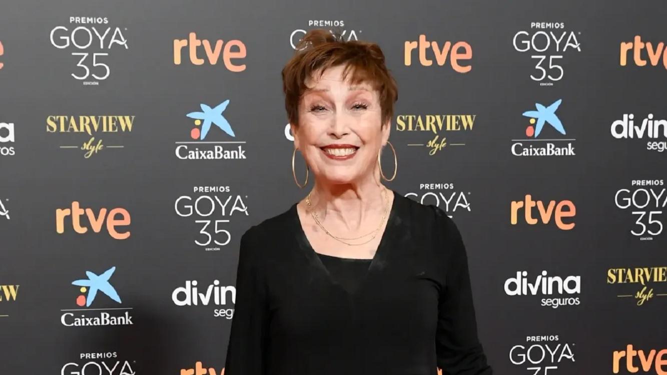 La actriz Verónica Forqué en la alfombra roja de los Premios Goya.