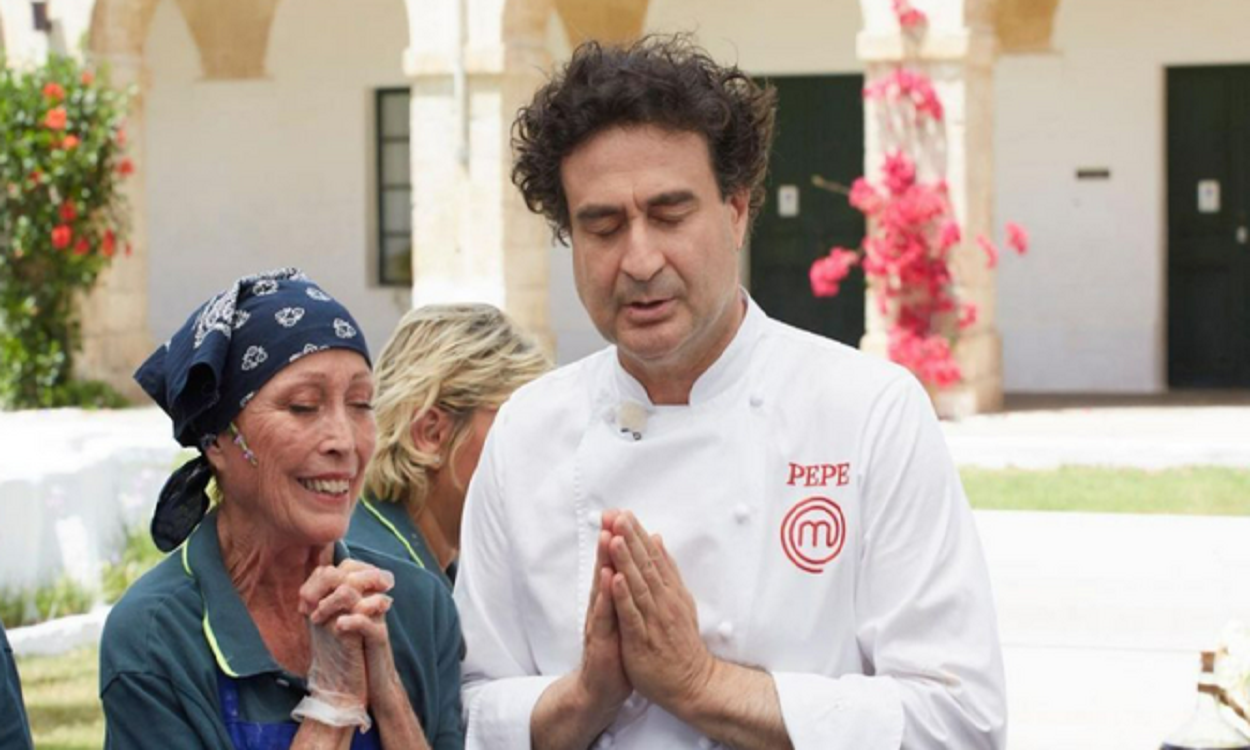 Pepe Rodríguez y Verónica Forqué. Masterchef