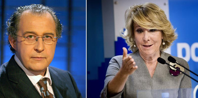 Así marcaba en directo la 'plural' Aguirre a los periodistas que debían "bajarse los pantalones"