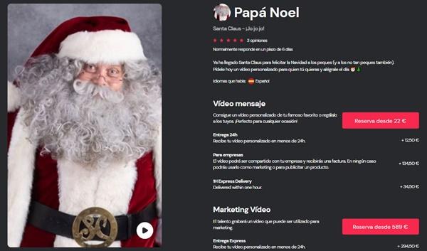 Papá Noel en Memmo