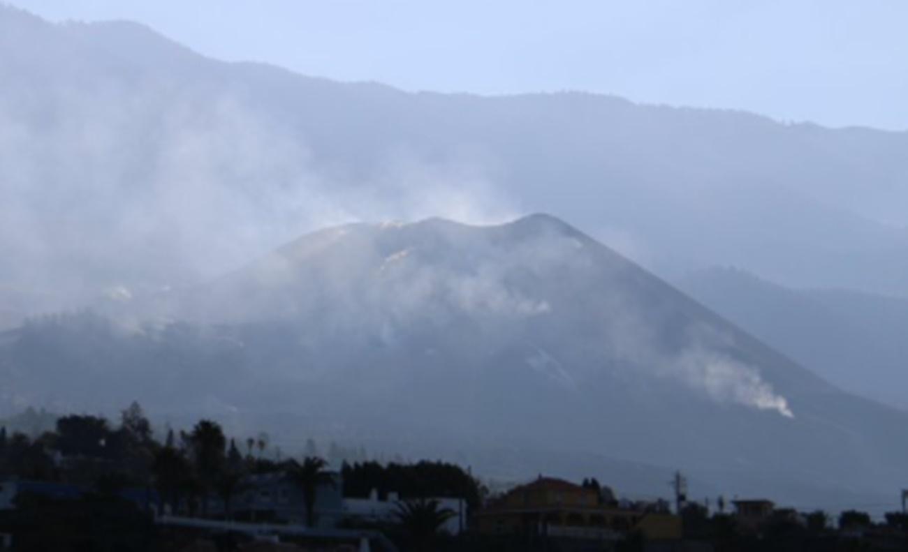 Imagen del volcán de La Palma a 18 de diciembre (Fuente: INVOLCAN)