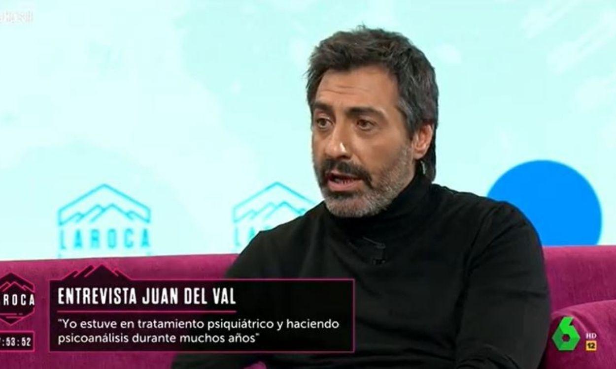 El escritor Juan del Val, entrevistado en el programa de La Roca. La Sexta.