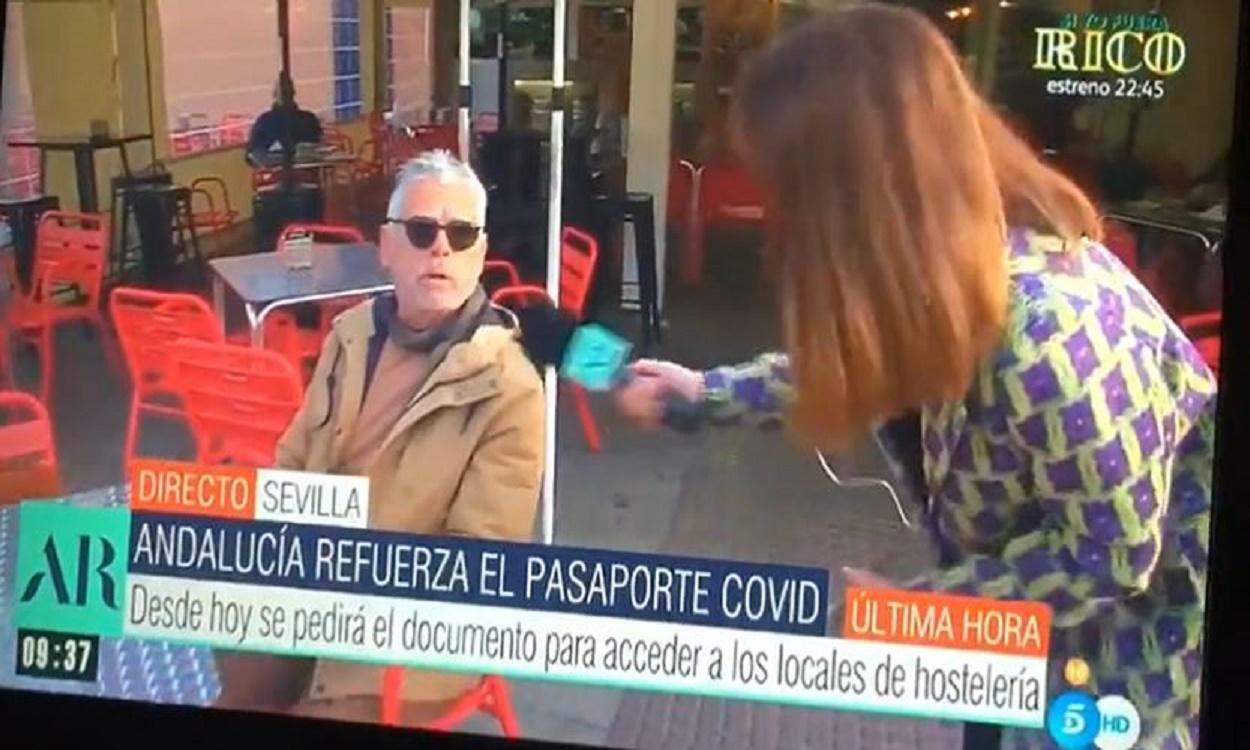 Un antivacunas responde al pasaporte covid