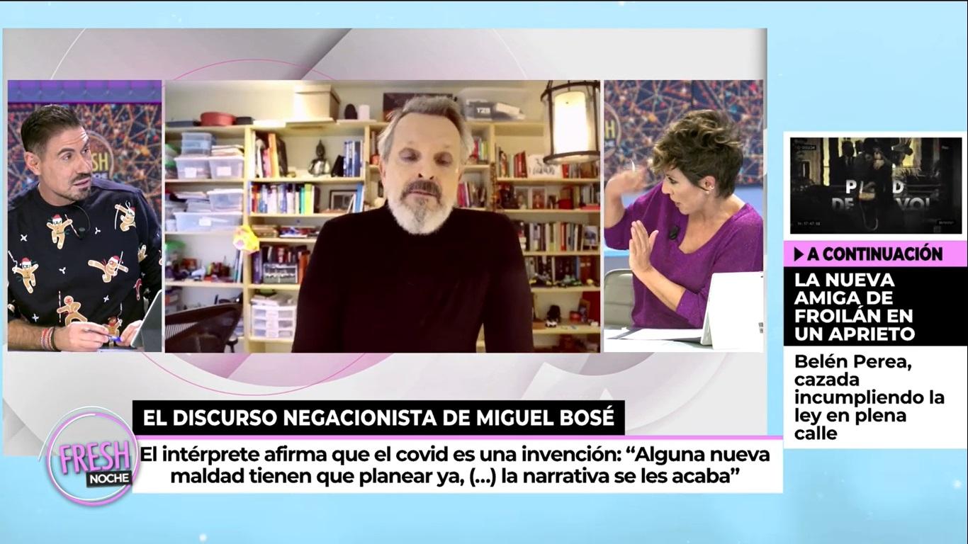 Sonsoles Ónega discute con Miguel Ángel López. Telecinco.