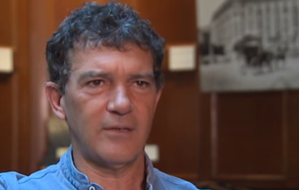 El actor Antonio Banderas durante una entrevista concedida a TVE. 