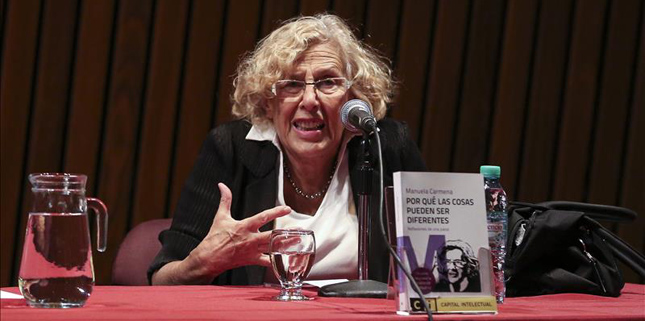 Carmena no estará en los actos de campaña de Podemos 