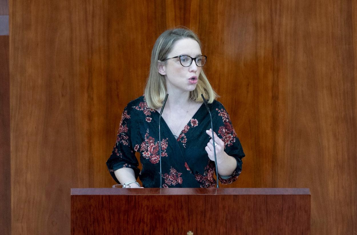 Carolina Alonso, portavoz de Unidas Podemos en la Asamblea. EP