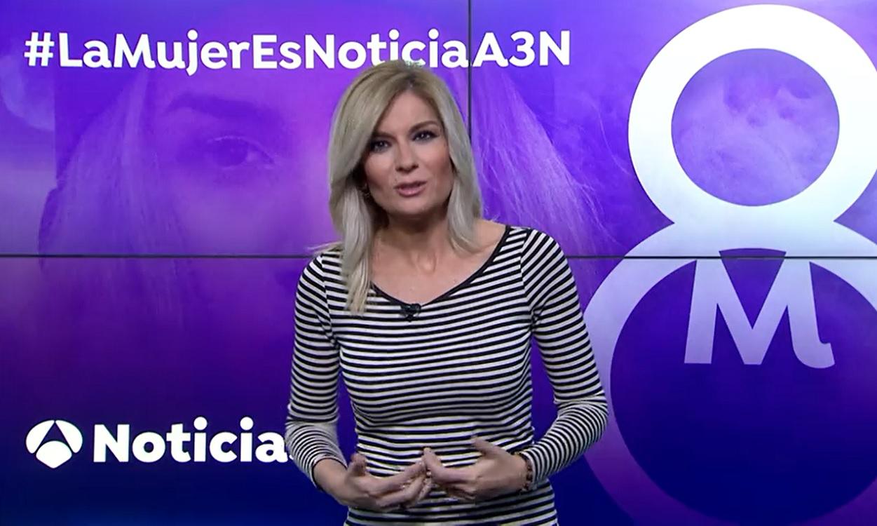 La presentadora del telediario de Antena 3 Sandra Golpe