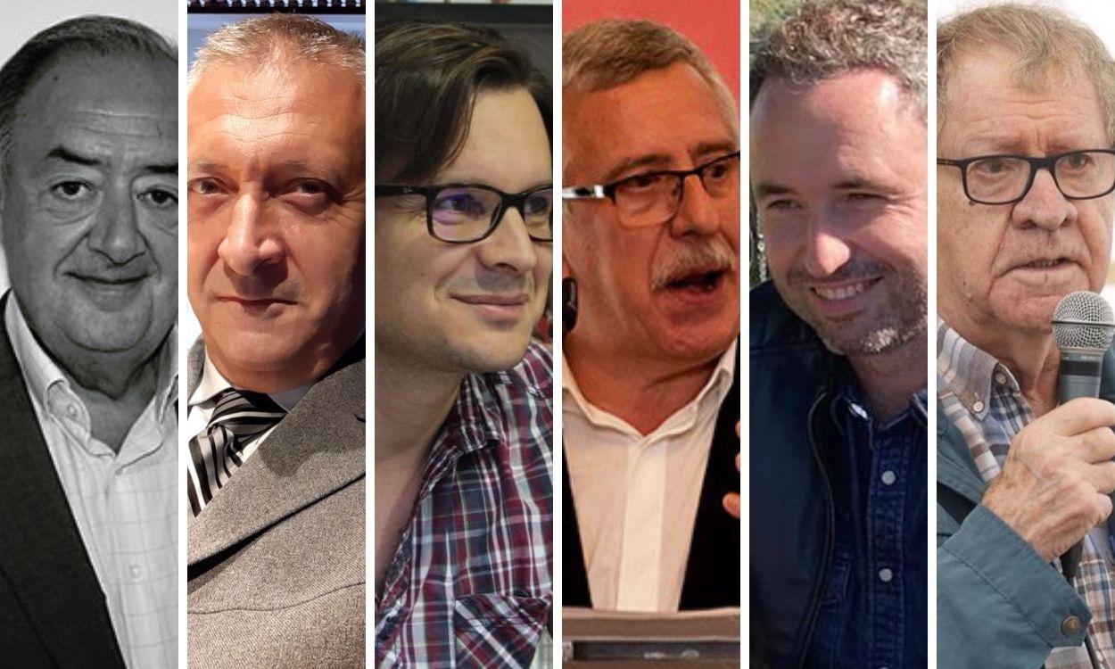 Juan María Gastaca, Roberto Manrique, Andrés Villena, Gorka Landaburu, Guillermo Díaz e Ian Gibson