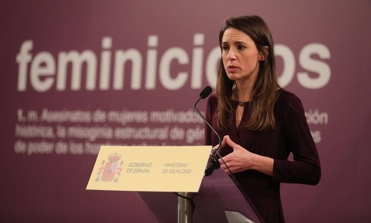 La ministra de Igualdad y miembro de Podemos, Irene Montero. EP