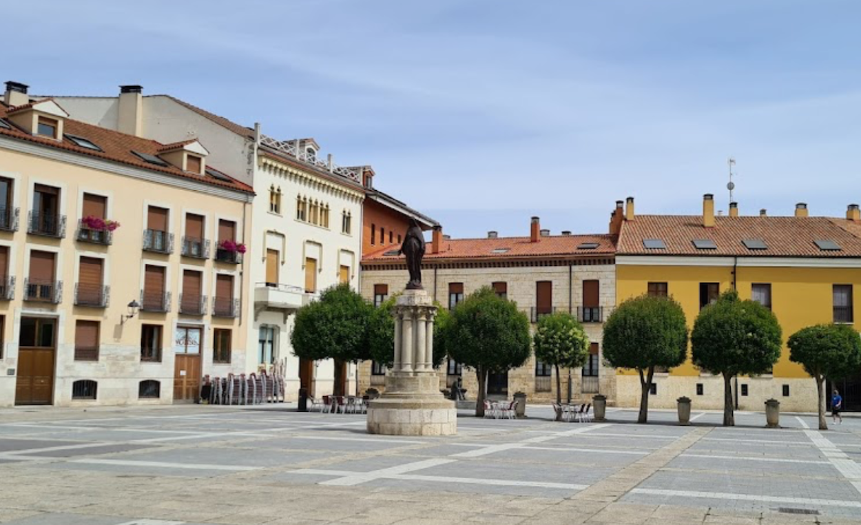 Imagen de la Plaza de la Inmaculada de Palencia