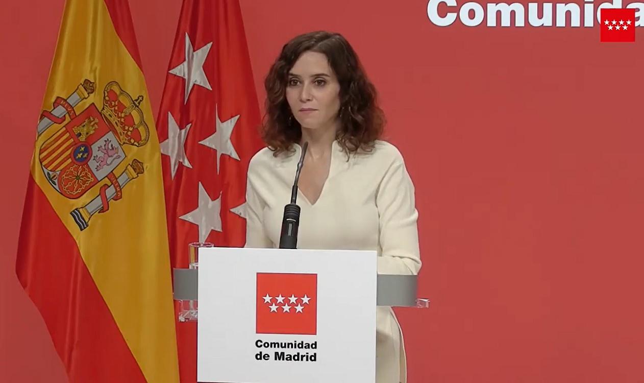 La presidenta madrileña, Isabel Díaz Ayuso, hace balance de 2021