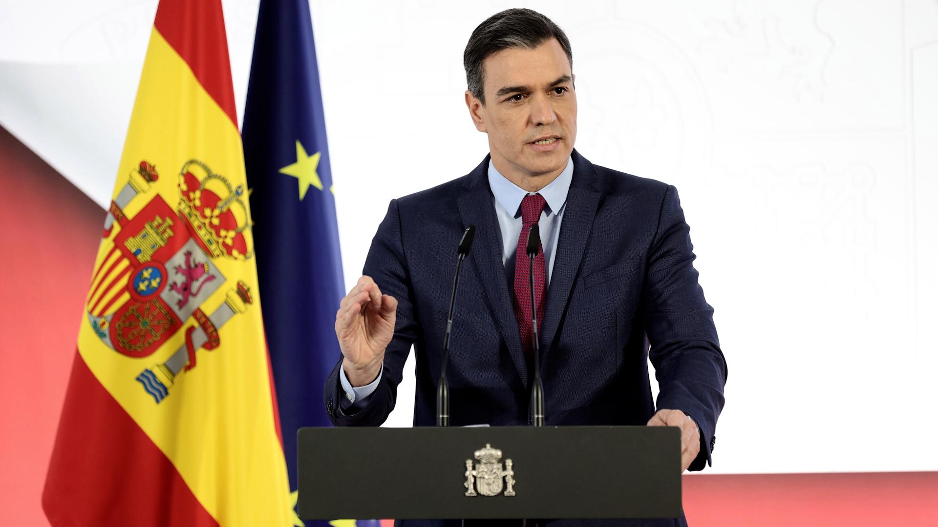 El presidente del Gobierno, Pedro Sánchez