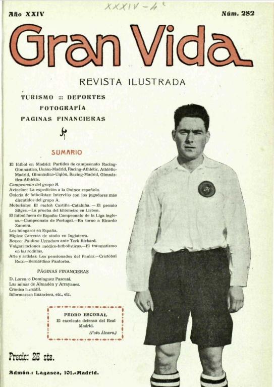 Escobal, portada de la histórica revista Gran Vida en diciembre de 1926. Biblioteca Nacional