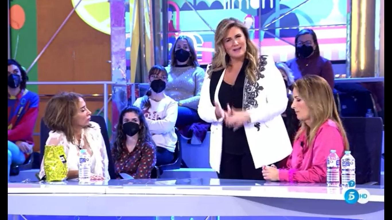 Carlota Corredera lanza un mensaje a la audiencia. Telecinco.