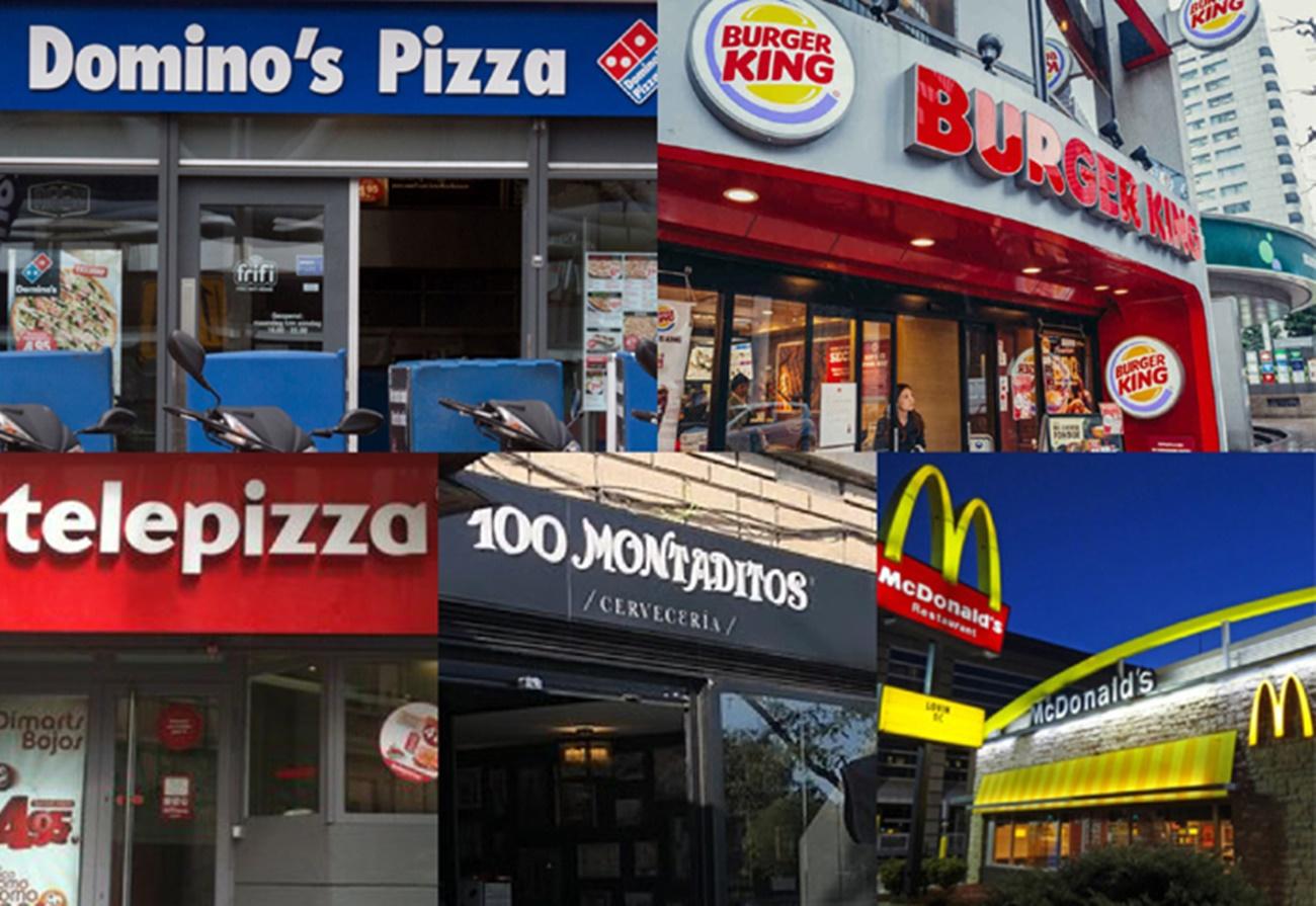 Domino's, Burger King, Telepizza, 100 Montaditos y McDonalds cierran el año como la ‘Champions League’ de la restauración de 2021.