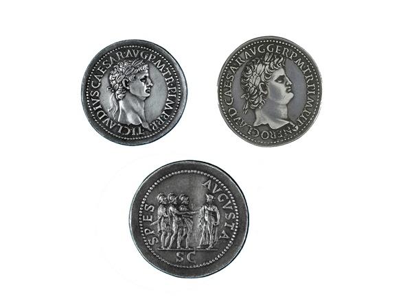 Cavino y Bassiano se especializaron en falsificar monedas antiguas como estas, lo cual no era exactamente un delito pero si un ventajoso negocio