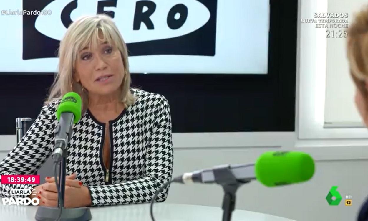 Julia Otero durante su entrevista en 'Liarla Pardo' de noviembre de 2020