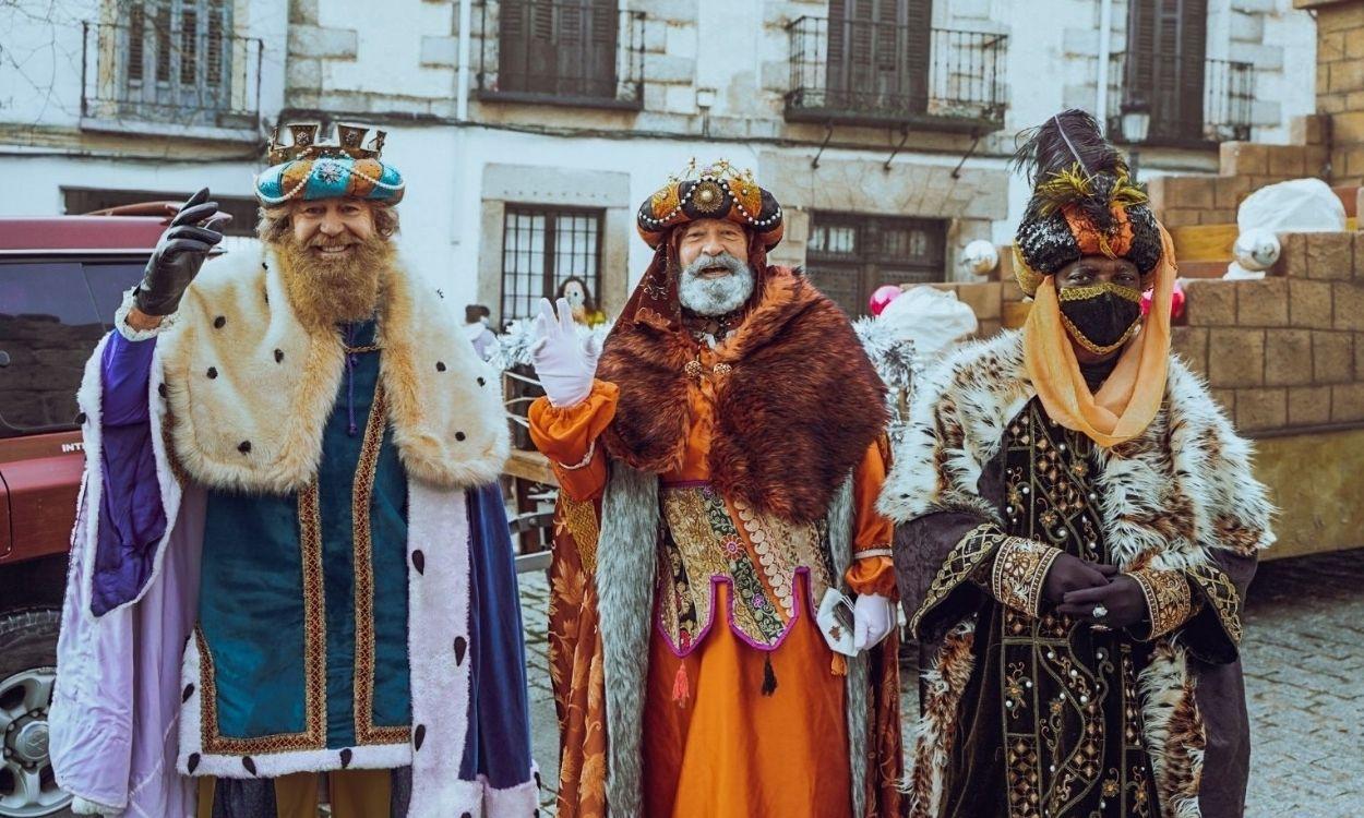 Los Reyes Magos de Oriente en una cabalgata. EP