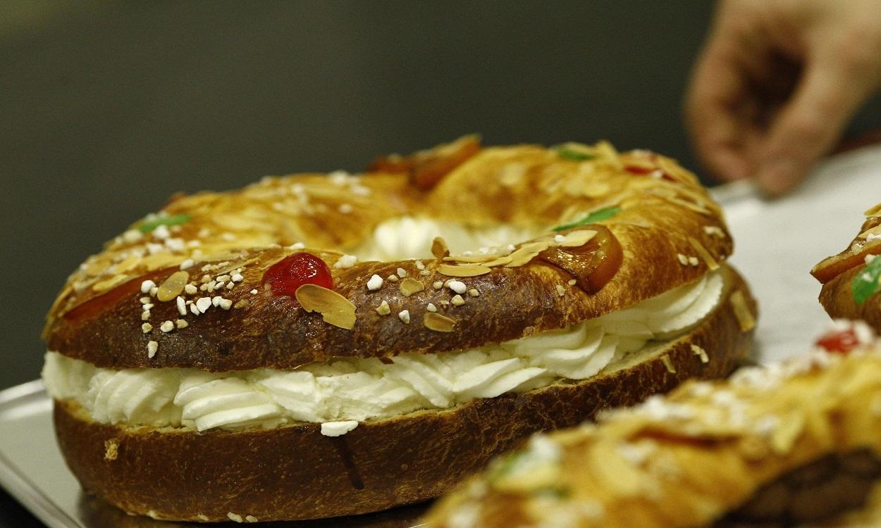 Imagen de un roscón de Reyes.