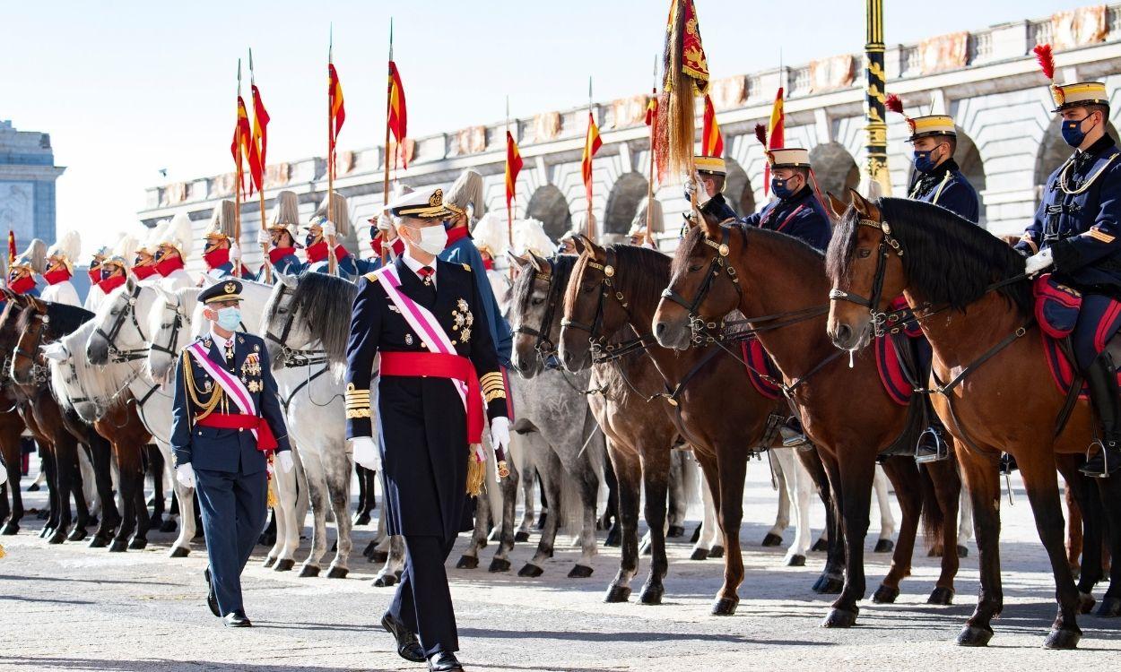 Felipe VI en el acto de la Pascua Militar de 2021. EP