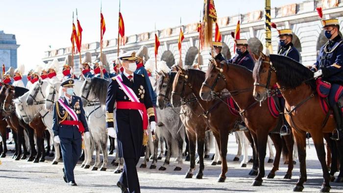 Los Reyes presiden la Pascua Militar marcada por la normalidad tras la pandemia y la ausencia de Juan Carlos I