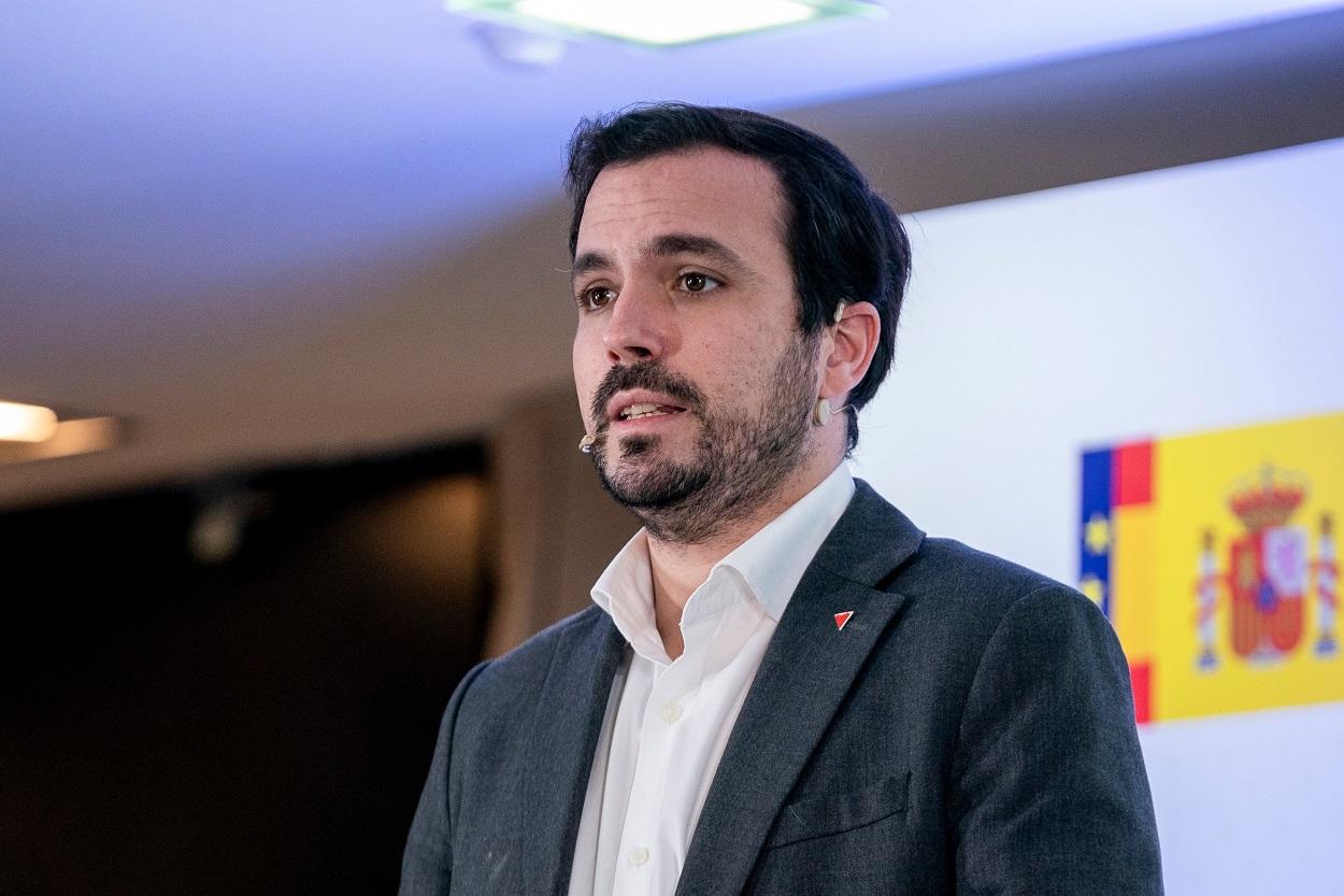 El ministro de Consumo, Alberto Garzón. Fuente: Europa Press.