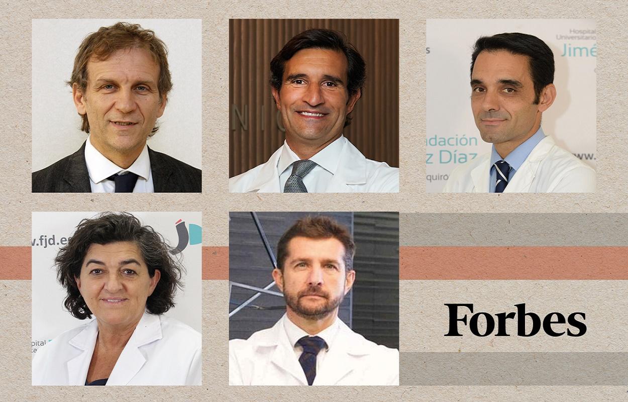 Cinco urólogos, entre los mejores médicos de 2021, según Forbes.