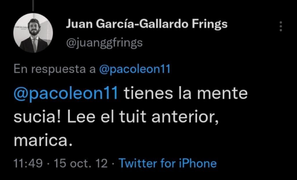 Mensaje en Twitter del líder de Vox en Castilla y León. Twitter