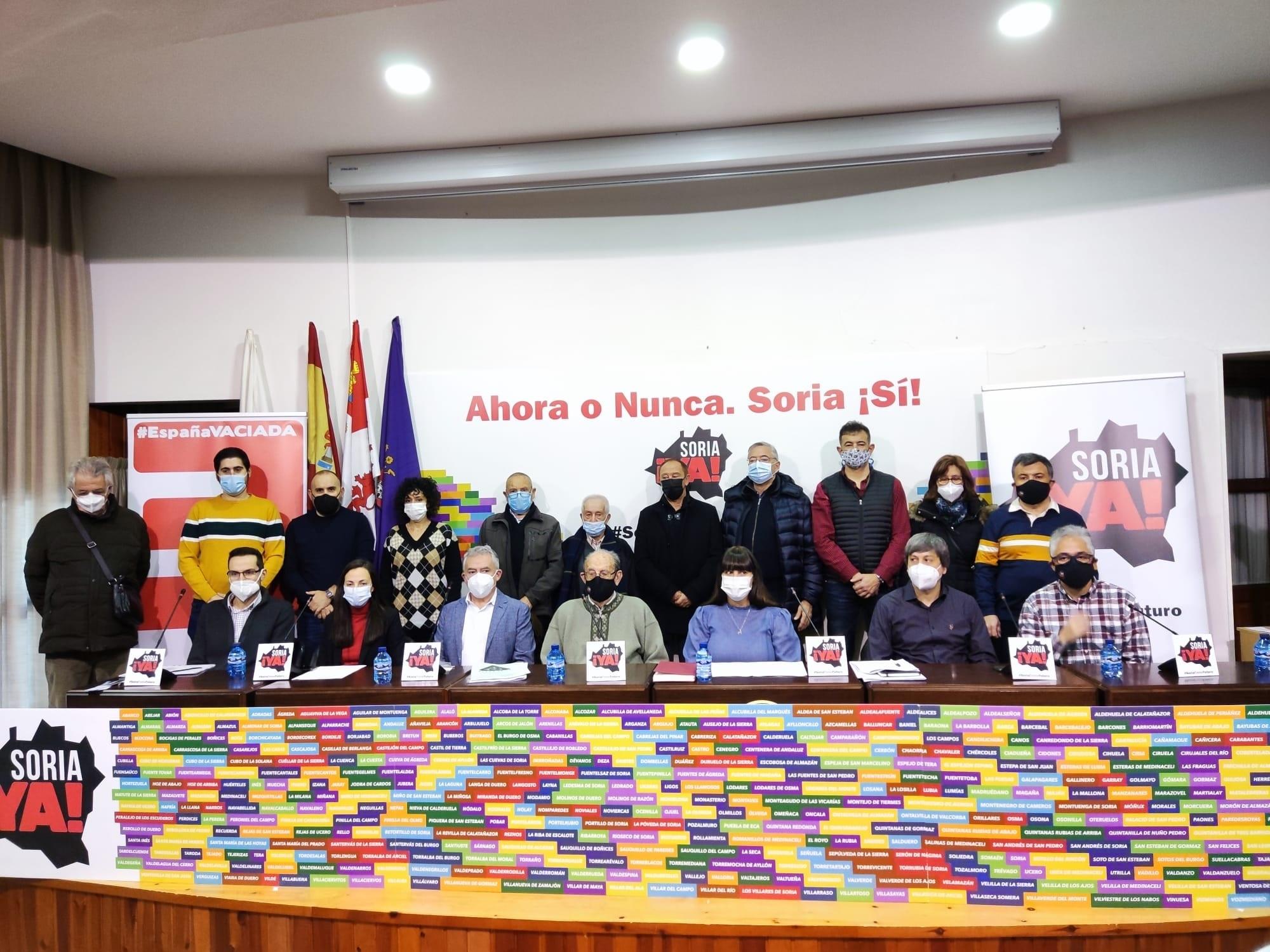 Ex representantes y colaboradores de Soria ¡YA! anuncian que dan el salto a la política. Fuente: Europa Press.