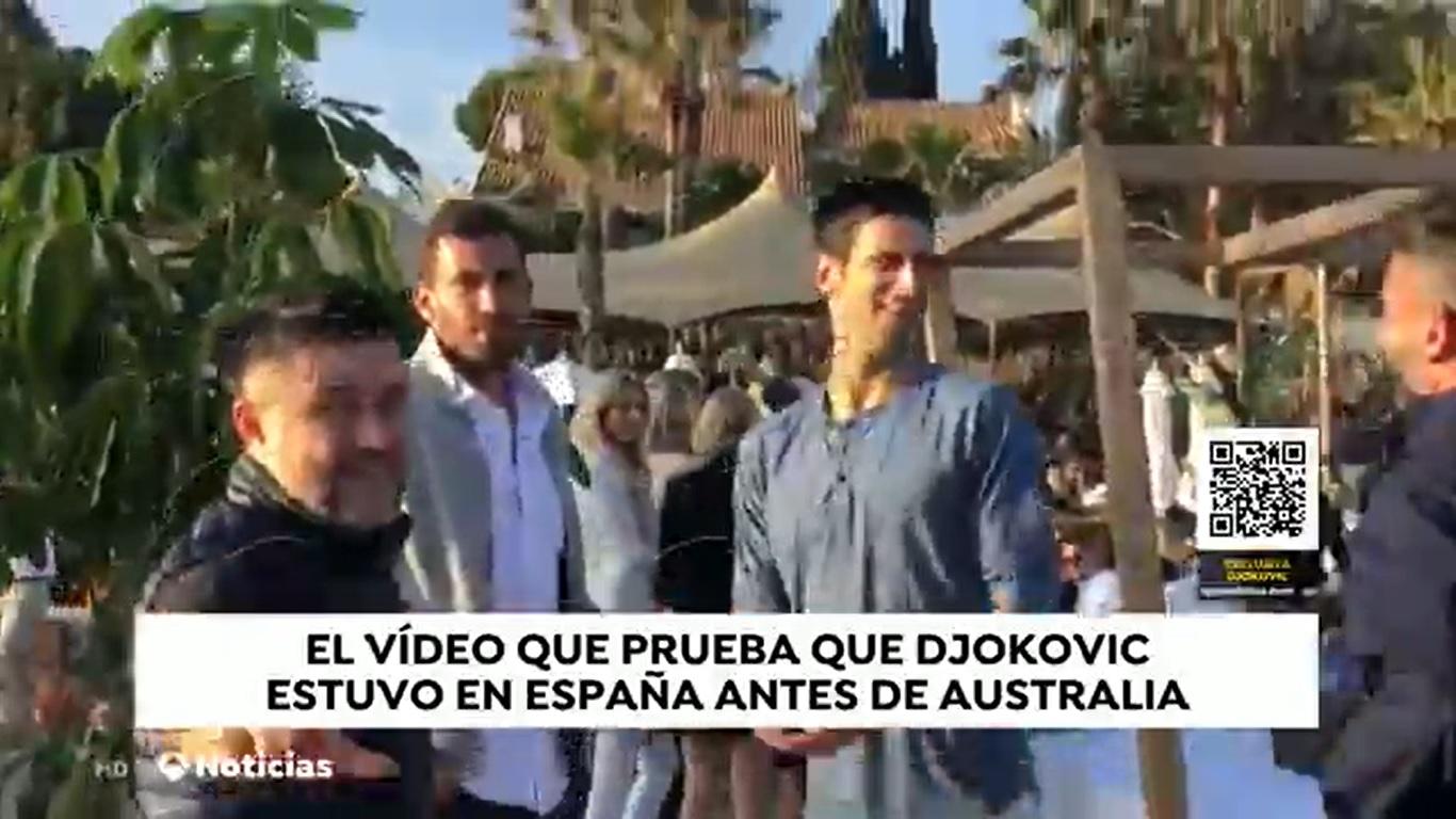 Novak Djockovic en Marbella. Antena 3.