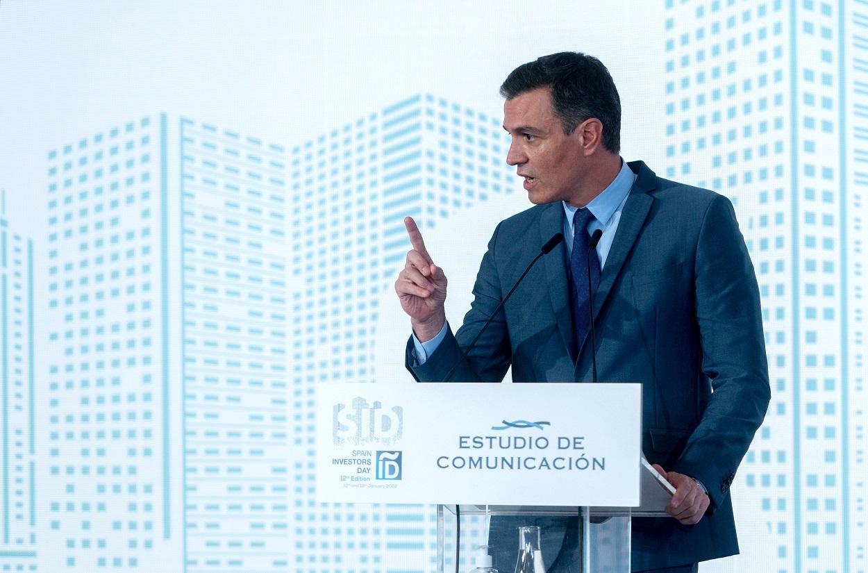El presidente del Gobierno, Pedro Sánchez, clausura la XII edición del foro financiero internacional 'Spain Investors Day'. EP