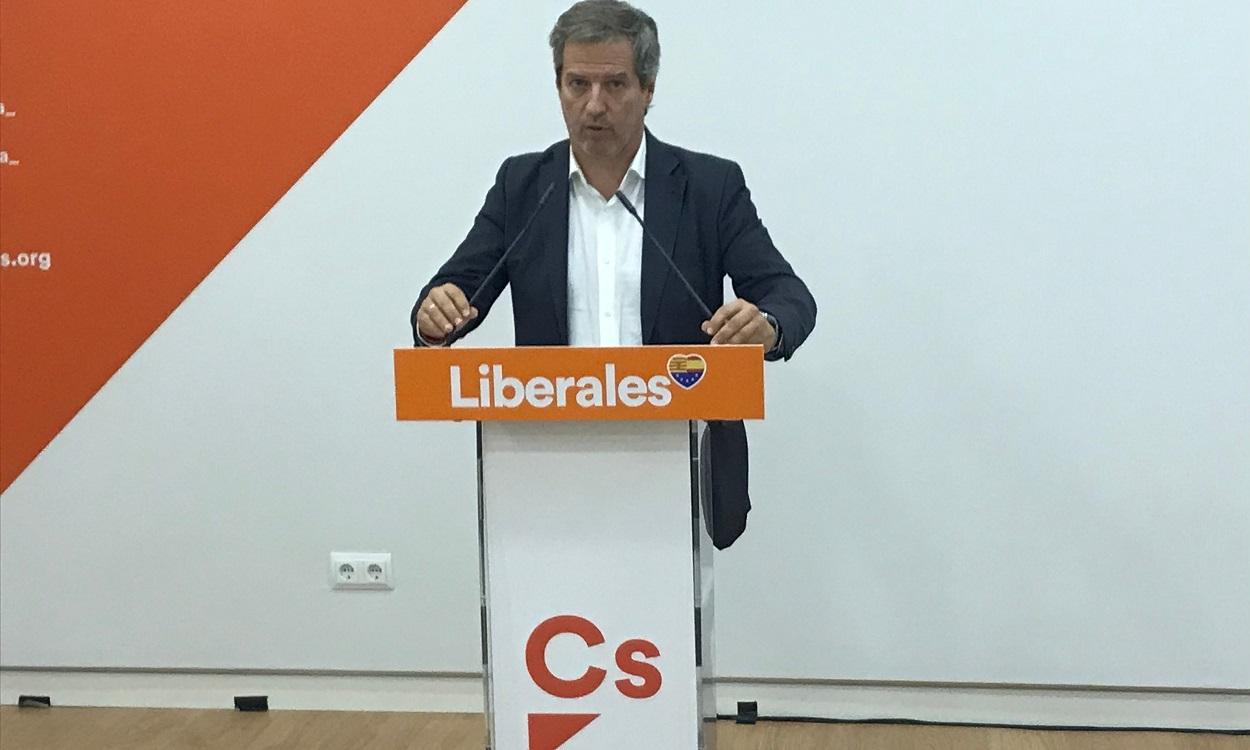 El líder de Ciudadanos en Aragón, Daniel Pérez Calvo. EP