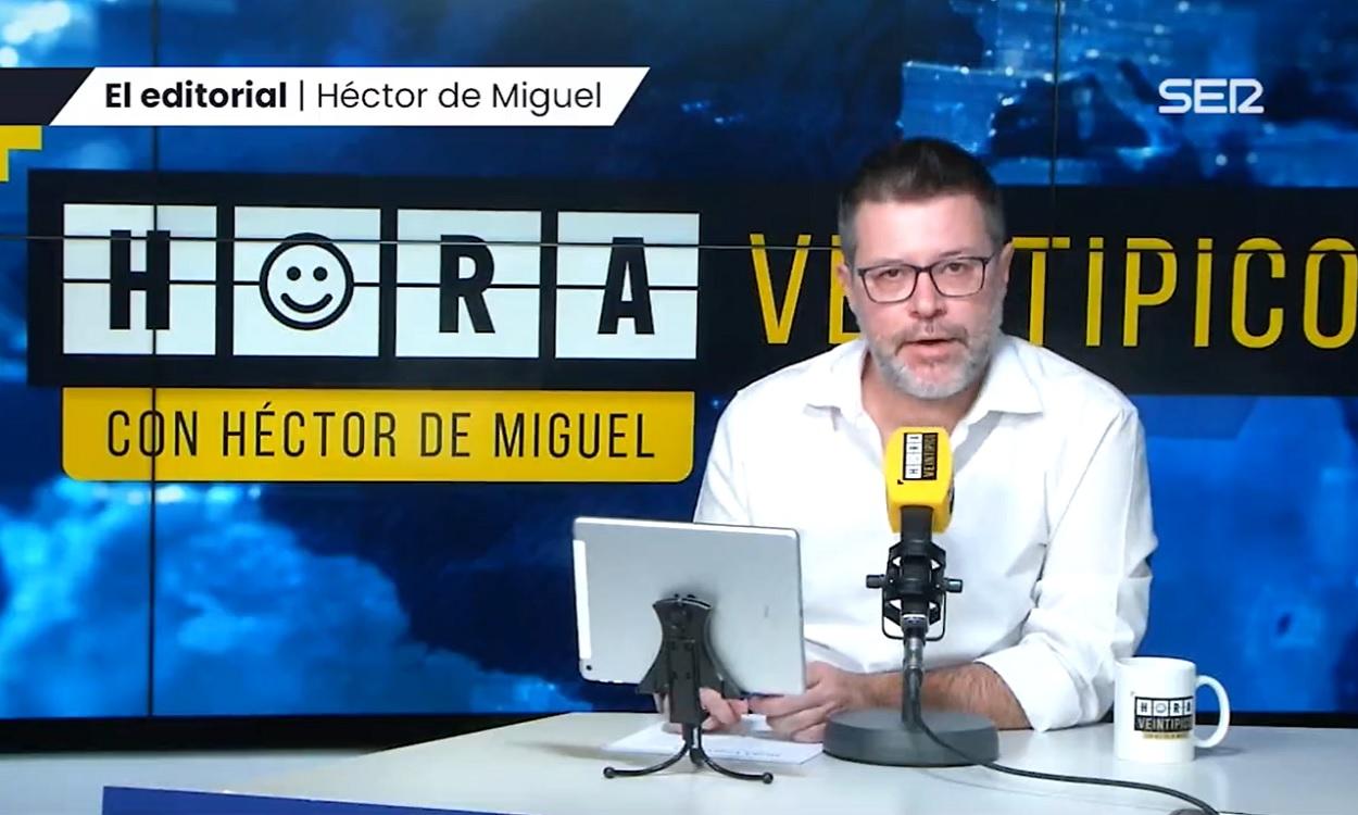 Héctor de Miguel en el programa 'Hora Veintipico'.