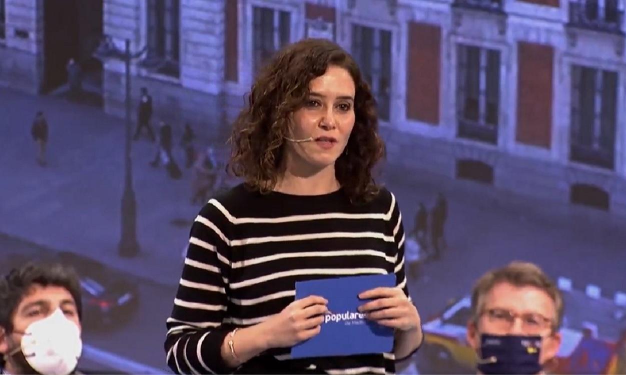 Isabel Díaz Ayuso, presidenta de la CAM, en el Congreso del PP de Castilla y León