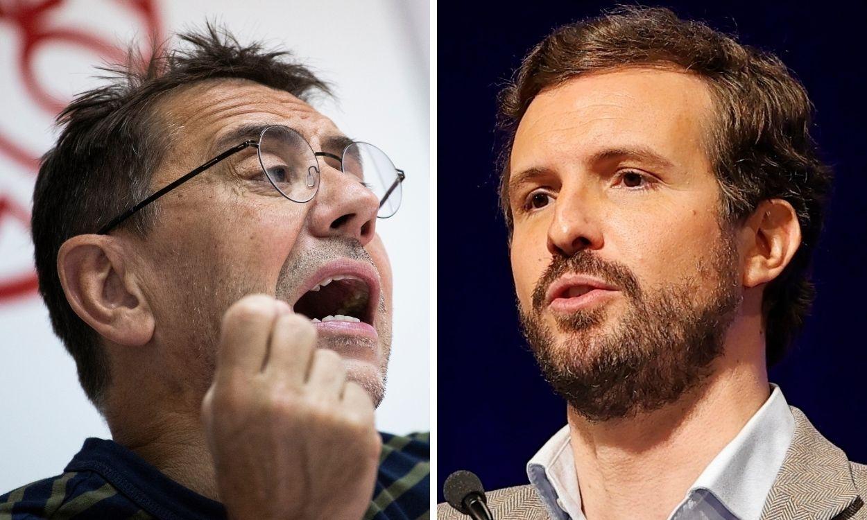 Juan Carlos Monedero y Pablo Casado