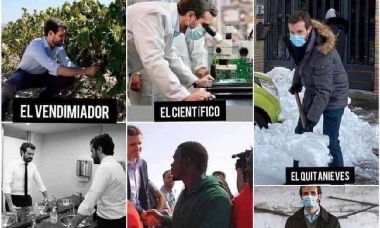 Fotomontaje de Pablo Casado.