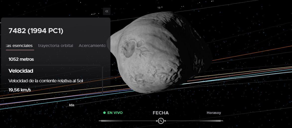 Un asteroide "potencialmente peligroso" pasará muy cerca de la Tierra los días 18 y 19 de enero Nasa