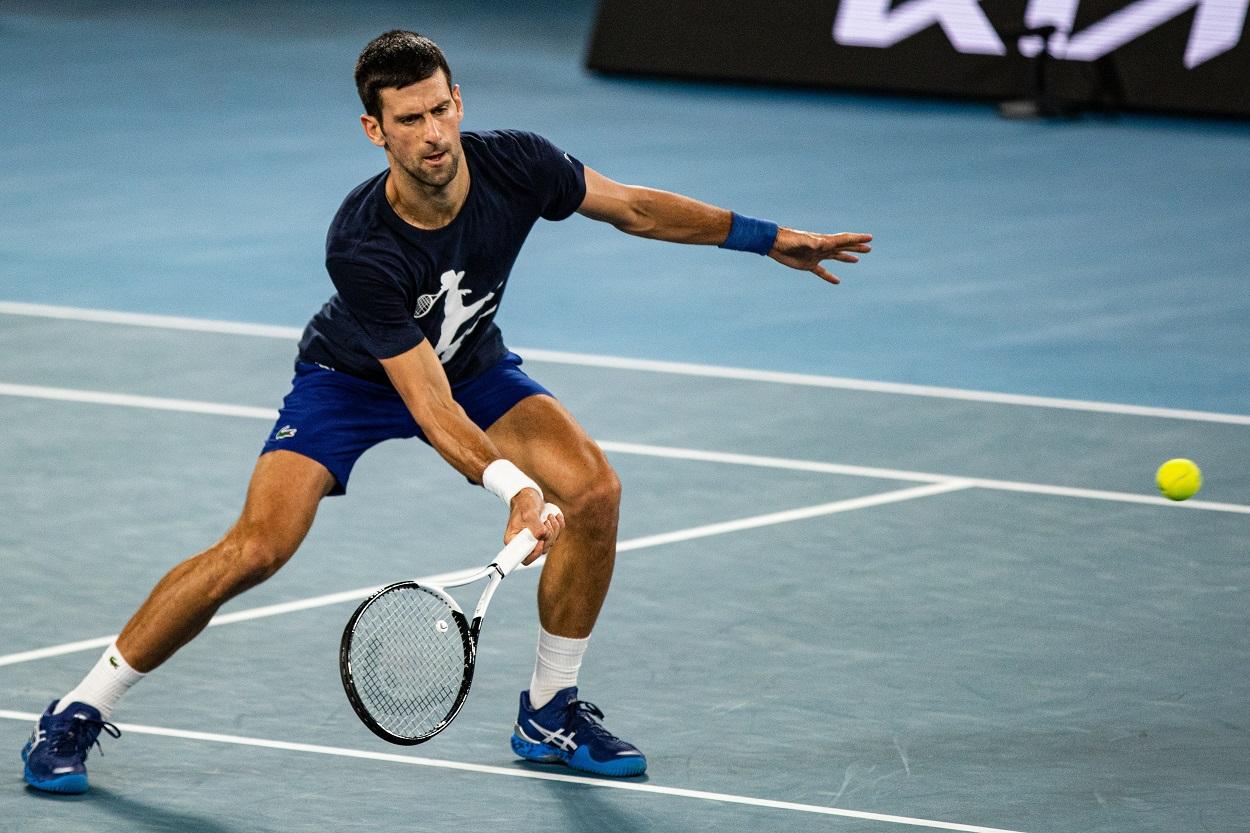 Novak Djokovic durante una sesión de entrenamiento en Australia. Fuente: Europa Press.