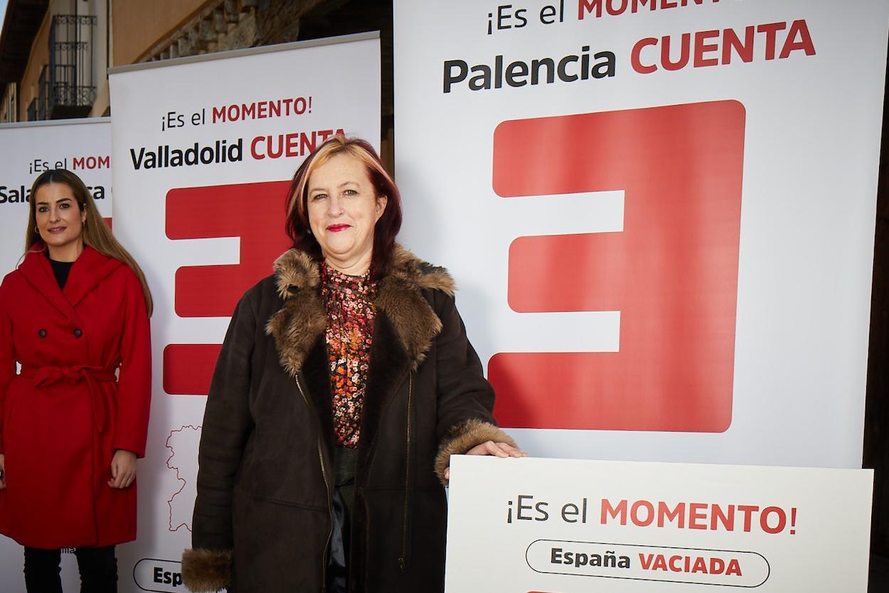 Nieves Trigueros, candidata de España Vaciada Palencia. Cedida por EV Palencia