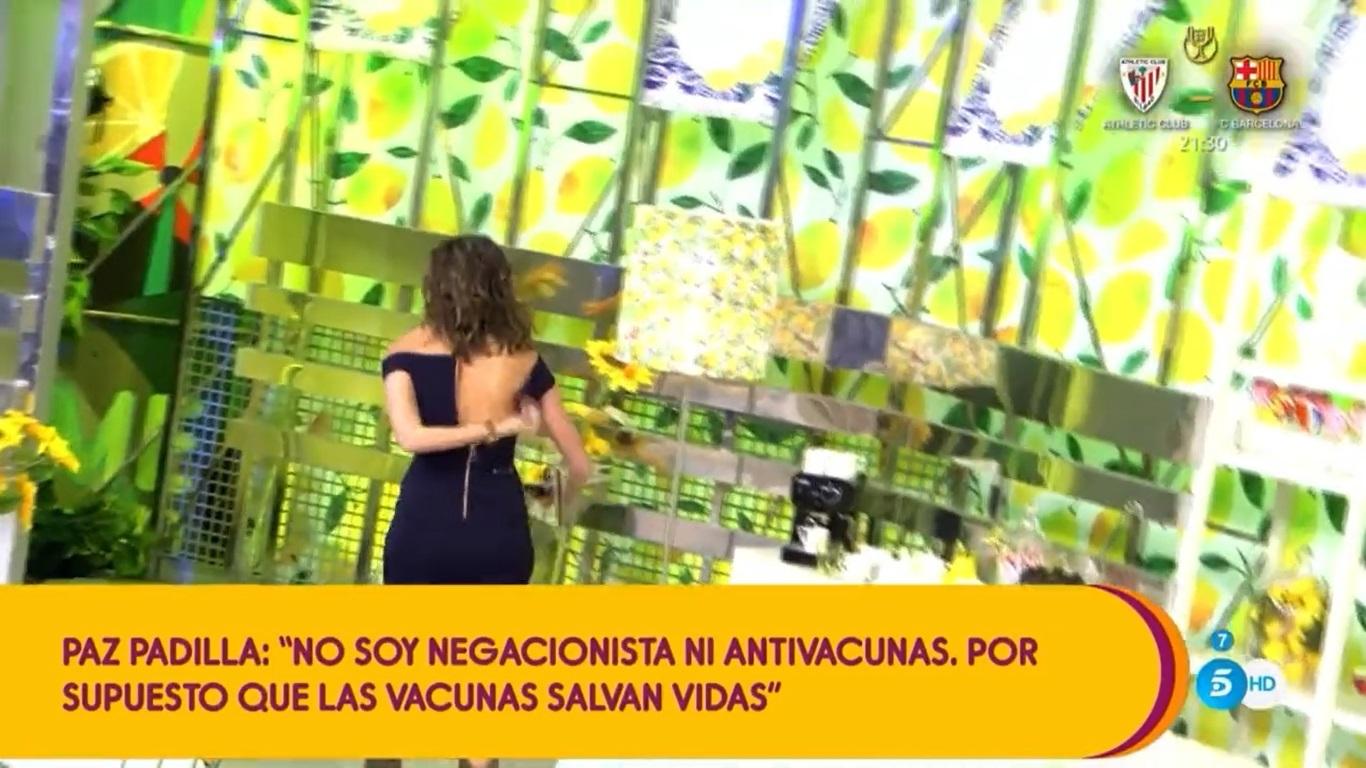 Paz Padilla se quita el micrófono y abandona 'Sálvame'. Telecinco.