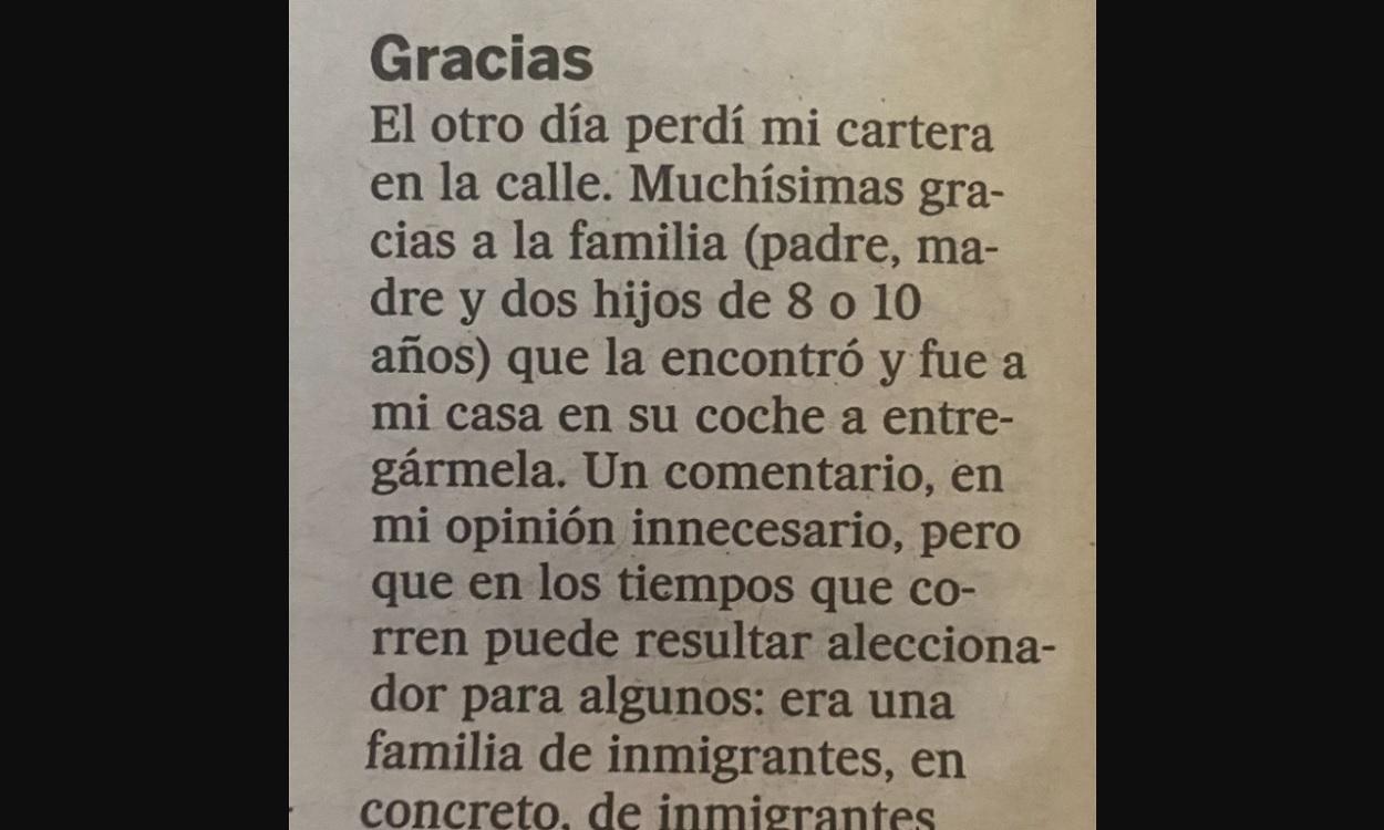 La carta viral de un lector de El País.