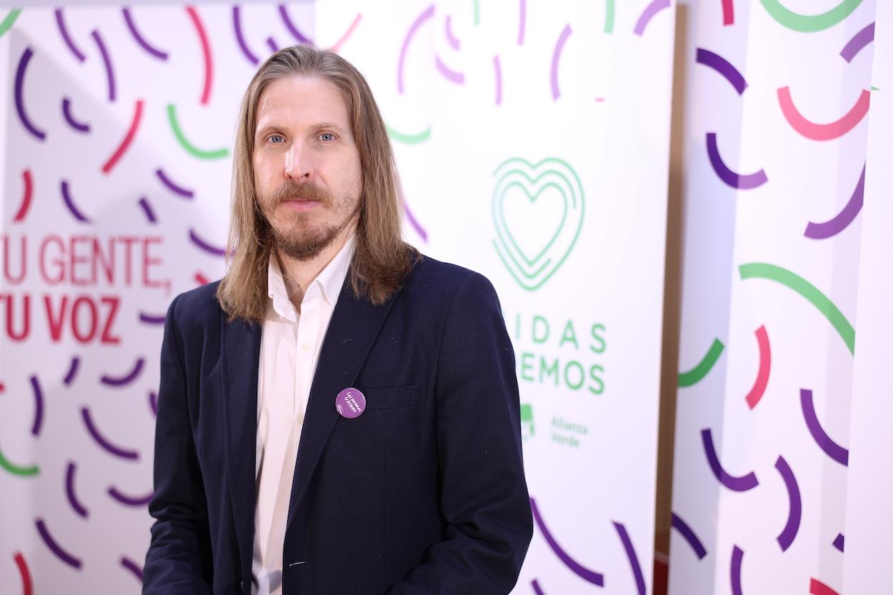 Pablo Fernández, candidato de Unidas Podemos en Castilla y León. Foto: Fernando Coto