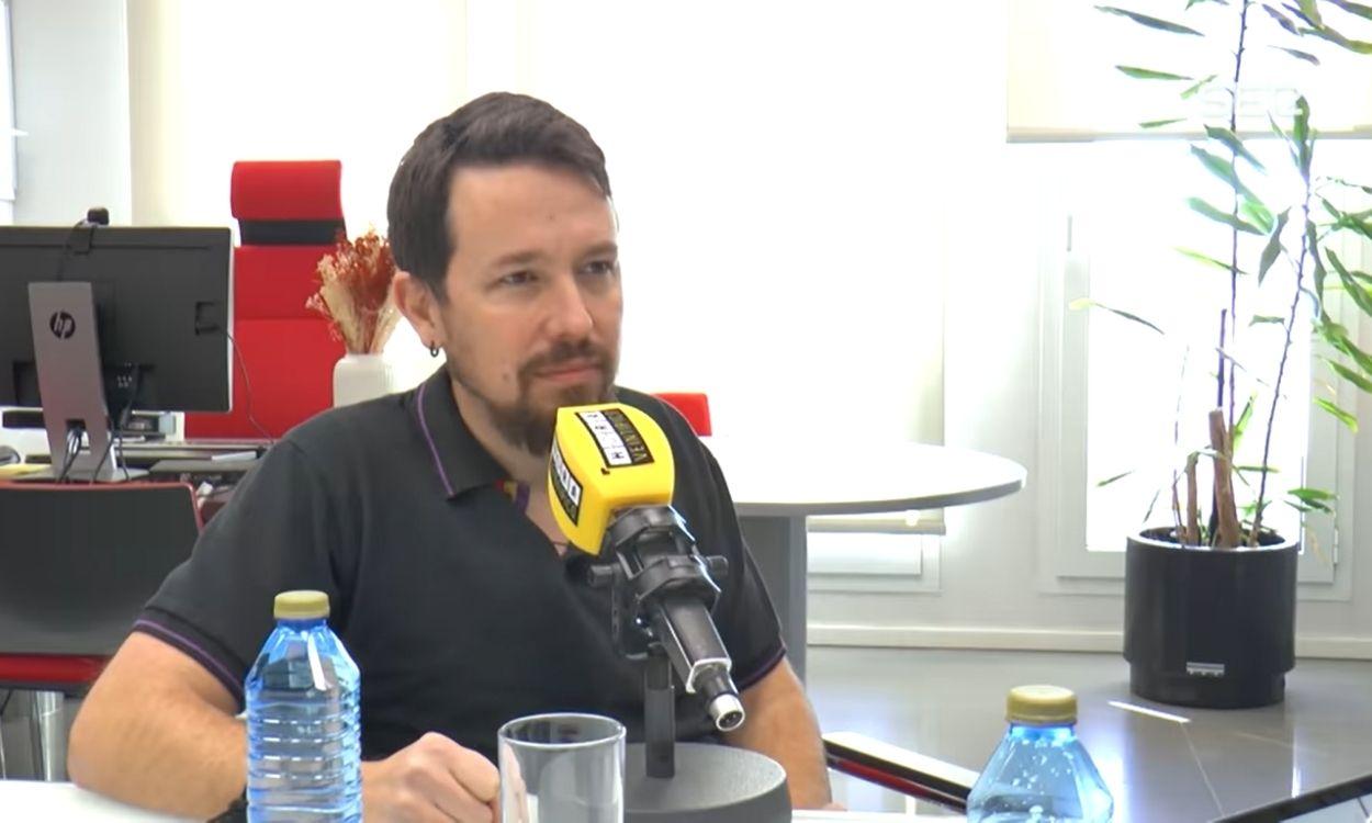 Pablo Iglesias en una entrevista a 'Hora Veinticinco'. Cadena SER.