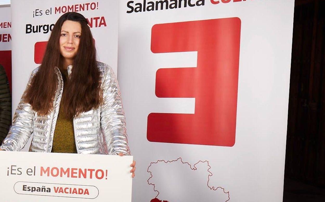 Verónica Santos, candidata de España Vaciada Salamanca. EV Salamanca